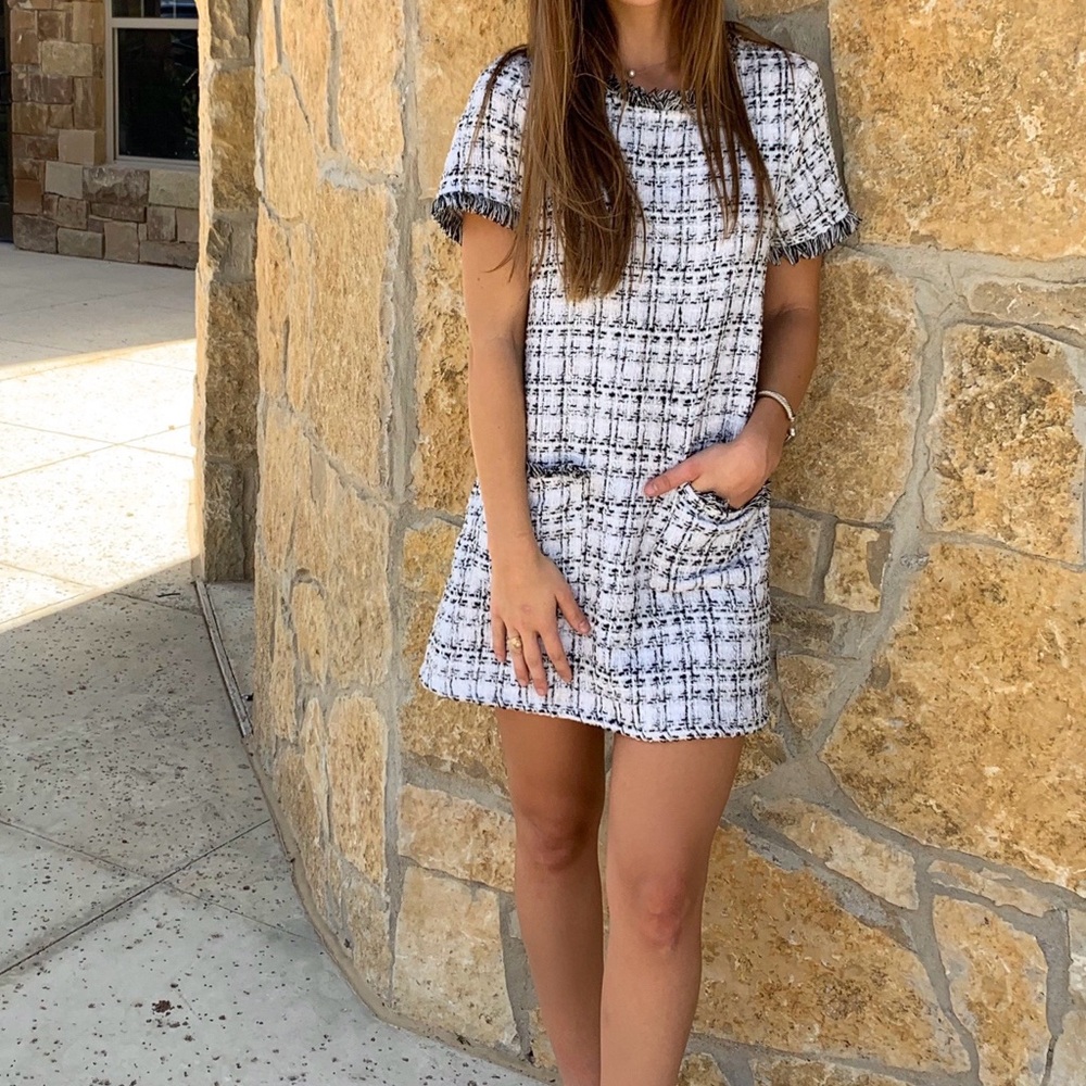 Black and white dress